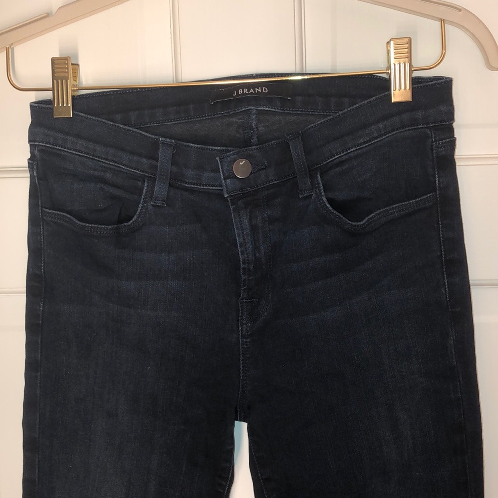 JBrand Dark Navy Denim Super Skinny Impression 28 - Picture 4 of 8